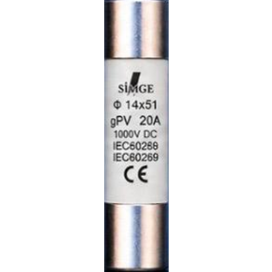 SİMGE 14x51 20A 1000V DC SİGORTA KARTUŞU