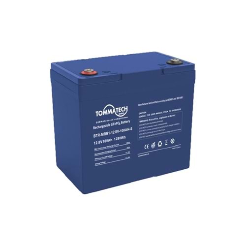 Tommatech LFP MRN1 Series 12.8V 100AH Small LV